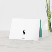 Carte Cute Bois Animaux Coyotes Dans Un Salutation De Ne (Dos)