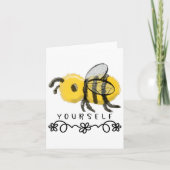 Carte Cute Bumblebee Bee Yourself  (Devant)