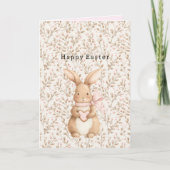 Carte Cute Bunny Heart Bow Love (Devant)