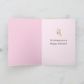 Carte Cute Bunny Heart Bow Love (Intérieur)