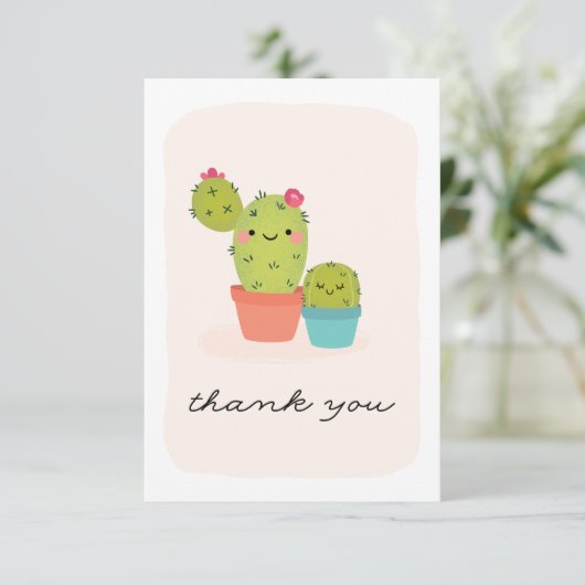 Carte Cute Cactus (Debout devant)