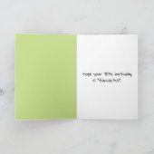 Carte Cute Cactus Pour 70e Anniversaire (Intérieur)