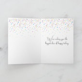 Carte Cute Canards Avec Ballons 80e Anniversaire (Intérieur)