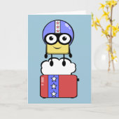 Carte Cute Cascade Birthday (Fleur jaune)