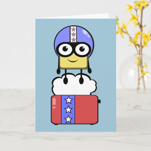 Carte Cute Cascade Birthday (Fleur jaune)