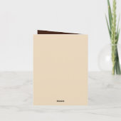Carte Cute castor ajouter du texte n'importe quel but (Dos)