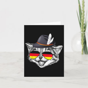 Carte Cute Cat Allemagne Flag Pride Allemagne Festival