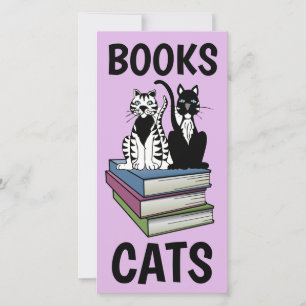 CARTE CUTE CAT CADEAUX SIGNETS DU LIVRE MARKER
