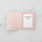 Carte Cute Cat Cartoon Glace Cream Sweet Moderne Anniver (Intérieur)