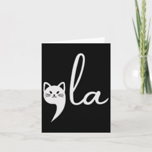 Carte Cute Cat Comma-la Kamala Harris Président 2024