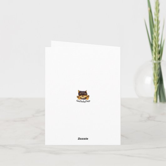 Carte Cute chat Perse Orange (Dos)