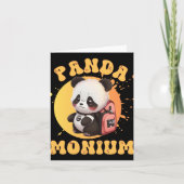 Carte Cute Chibi Kawaii Panda Name School Year On Back B (Devant)