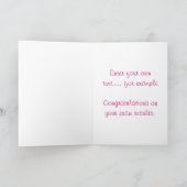 Carte Cute chibi well done (Intérieur)