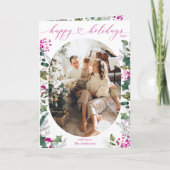 Carte Cute Chic Photo Joyeuses Fêtes (Devant)