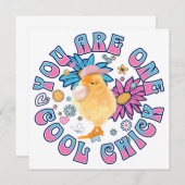 Carte Cute Chick - Vous êtes un Cool Chick (Devant / Derrière)