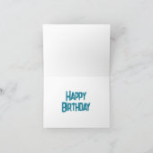 Carte Cute Chiot Funny Chien Gâteau Joyeux anniversaire (Intérieur)