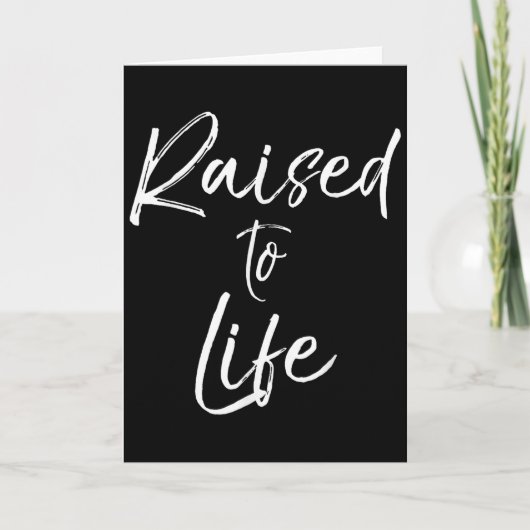 Carte Cute Christian Baptism Gift For New Believers Rais (Devant)