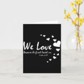 Carte Cute Christian Valentines Day Women Bible Verse He (Fleur jaune)