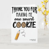 Carte Cute Cookie for Teacher's Day Card (Fleur jaune)