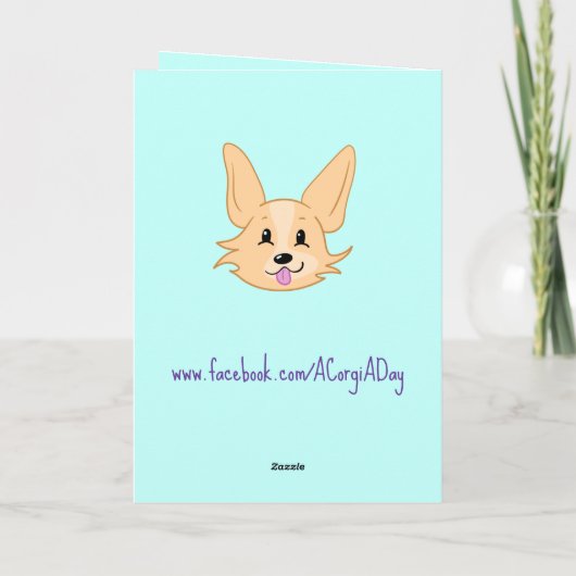 Carte Cute Corgi (Dos)