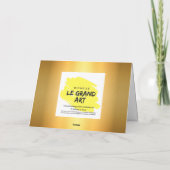 Carte Cute Couple de Dessin Animé Cinquantenaire de Mari (Dos)