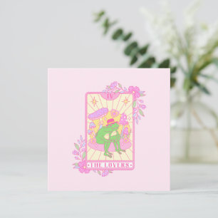 Carte Cute Couple Frog - Les Amoureux
