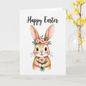 Carte Cute Critter Floral Greeting Card (Fleur jaune)