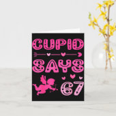 Carte Cute Cud Says 67 Funny Meme Nk Valentine's Day  (Fleur jaune)