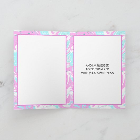 Carte Cute Cupcake Pun Amitié (Intérieur)