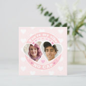 Carte Cute Custom Valentines Photo (Debout devant)