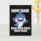 Carte Cute Daddy Shark Doo Doo (Fleur jaune)