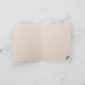 Carte Cute Daisy Floral Blossoms & Greenery Girl Nursery (Intérieur)