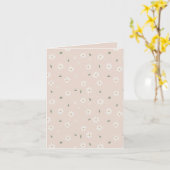 Carte Cute Daisy Floral Blossoms & Greenery Girl Nursery (Fleur jaune)