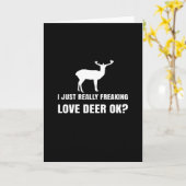 Carte Cute Deer Lover Trendy Modern Aesthetic (Fleur jaune)