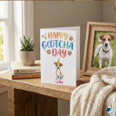 Carte Cute Dog Adoption Anniversary Happy Gotcha Day