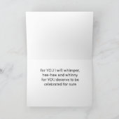 CARTE CUTE DONKEY DIT **JOLI ANNIVERSAIRE À VOUS** (Intérieur)