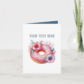 Carte Cute doughnut shop customizable  (Devant)