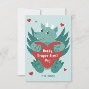 Carte Cute Dragon Valentine