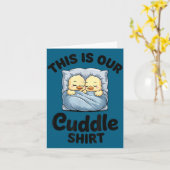 Carte Cute Duck Couple This Is Our Cuddle (Fleur jaune)