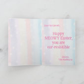 Carte Cute Duo Kitten Bunny Pâques (Intérieur)