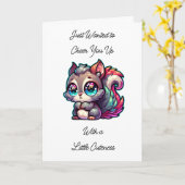 Carte Cute écureuil | Amitié (Fleur jaune)