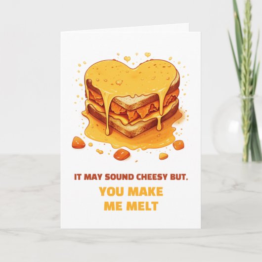Carte Cute et Fromageux pour la Saint-Valentin (Devant)