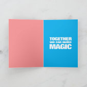 Carte Cute Flask & Tube Nous avons une grande chimie (Intérieur)