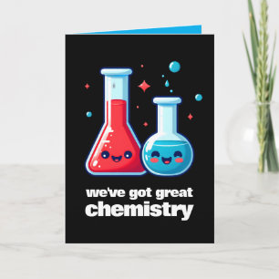 Carte Cute Flask & Tube Nous avons une grande chimie