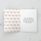 Carte Cute Florale méduse fête d'anniversaire (Intérieur)