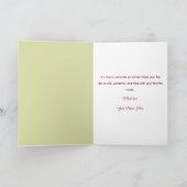 Carte Cute Forest Animals Custom Birthday (Intérieur)