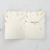 Carte Cute Fox Birthday Card for Kids (Intérieur)