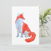 Carte Cute Fox Flat (Debout devant)