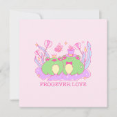 Carte Cute Frog - Frogever Love (Devant)