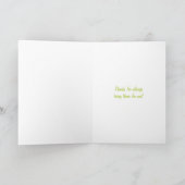 Carte Cute Frog Hoppy Happy Mothers Day card (Intérieur)